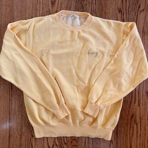 Brandy Melville John Galt Honey Yellow Women's Sweatshirt